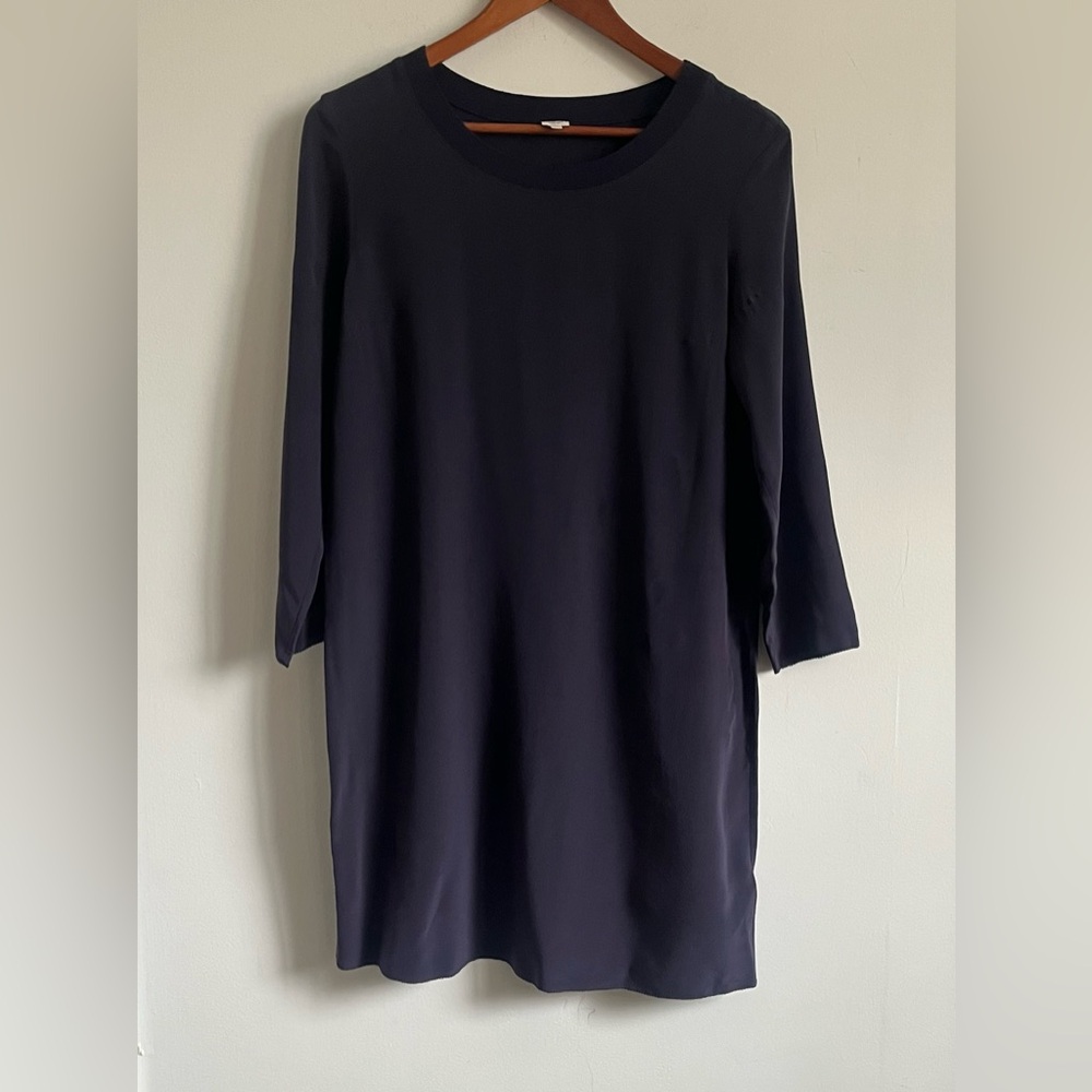 Wilfred Aritzia Purple 100% Silk Dress Sz Small Minimalist office preppy career